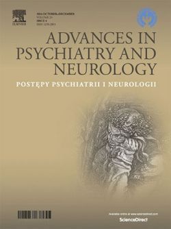 okładka: Advances in Psychiatry and Neurology/Postępy Psychiatrii i Neurologii