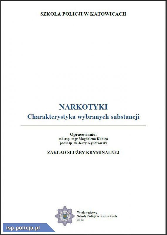 okładka:  Narkotyki. Charakterystyka wybranych substancji